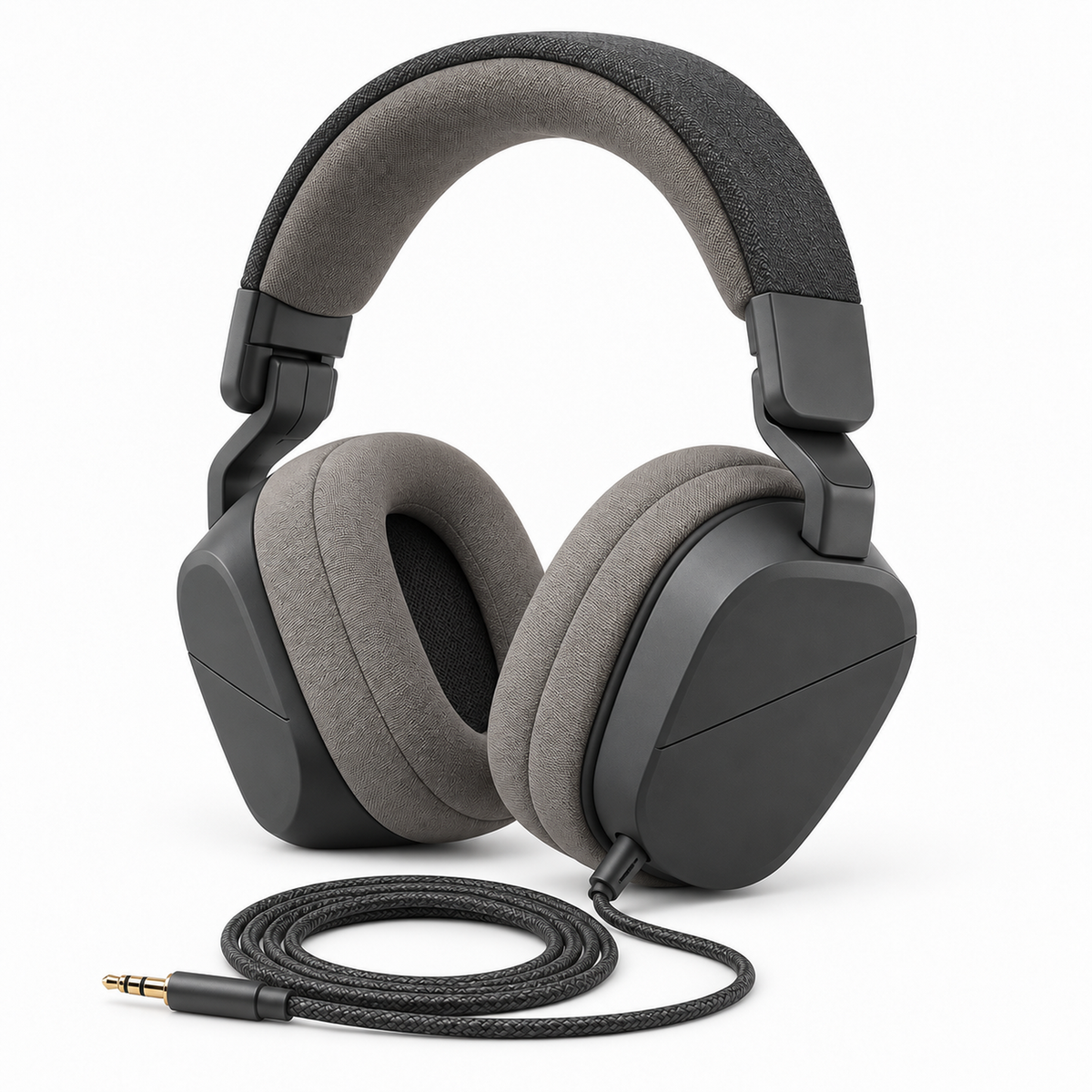 Fold-Flat Over-Ear Wired Headphones