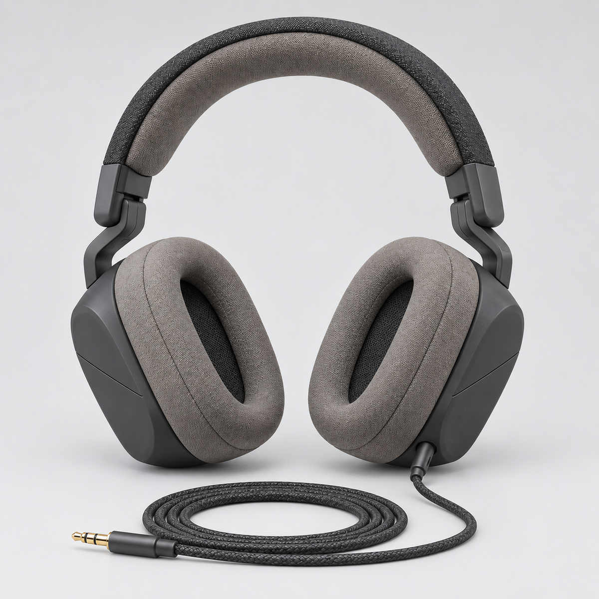 Fold-Flat Over-Ear Wired Headphones