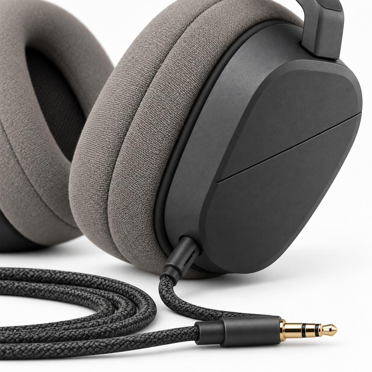 Fold-Flat Over-Ear Wired Headphones