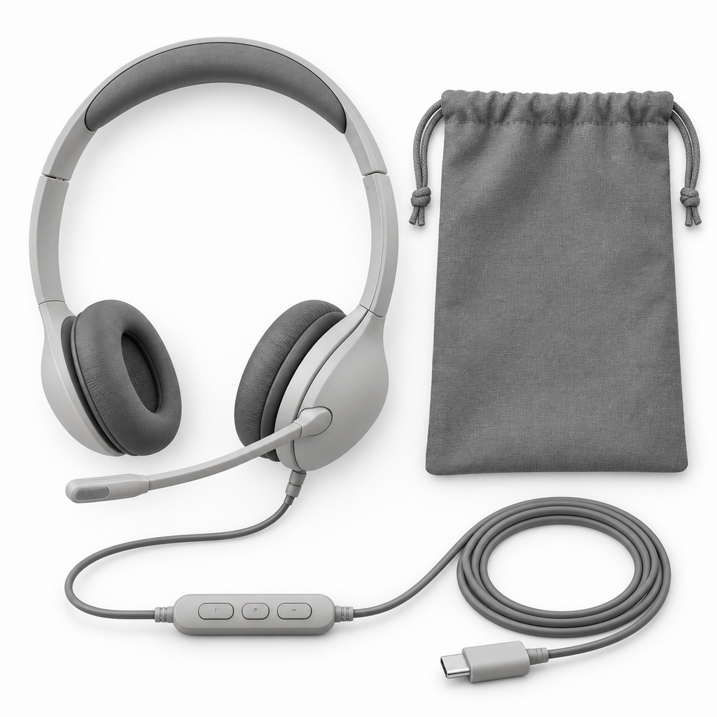 USB-C Wired Communication Headset