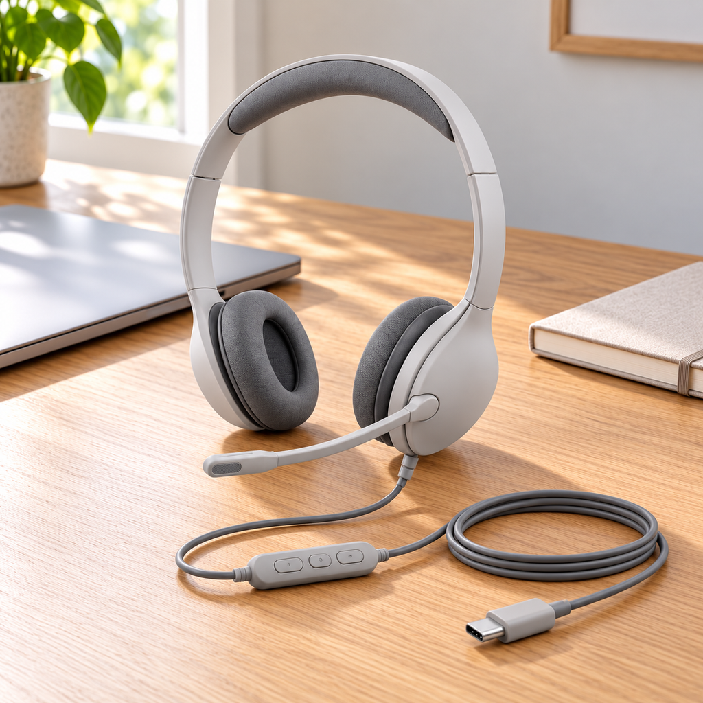 USB-C Wired Communication Headset